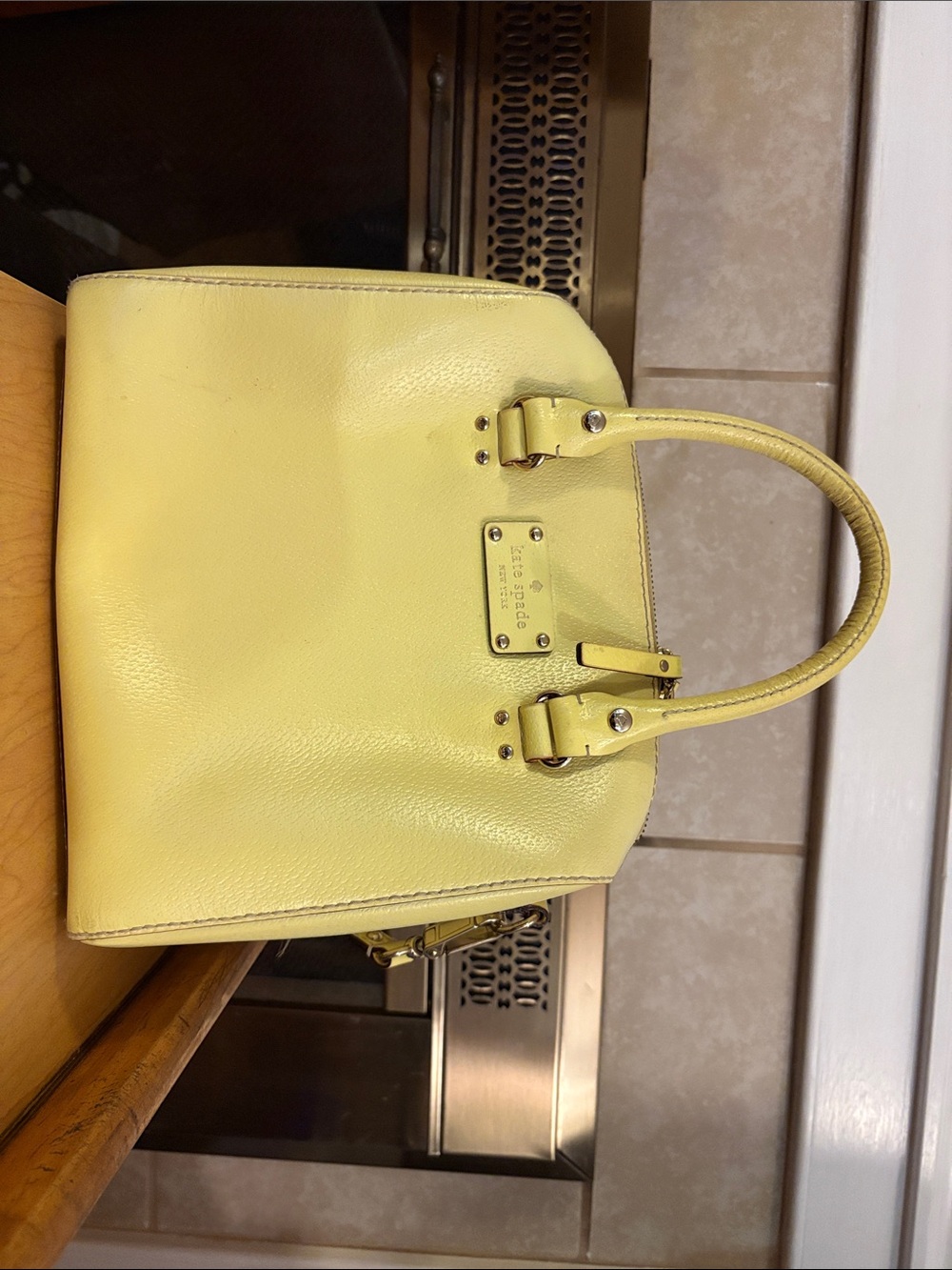 kate spade Lemon Yellow Leather Satchel